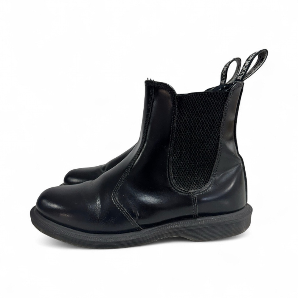 DR. MARTENS BLACK LEATHER CHELSEA BOOTS WOMENS 6 - Picture 5 of 11